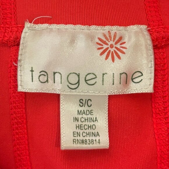 Tangerine Full Zip Track Jacket, Neon Coral, Size Small - Picture 6 of 6